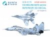 Quinta Studio QDS-32176 MiG-29A NATO service 3D-Printed & coloured Interior on decal paper (Trumpeter) (Small version) 1/32